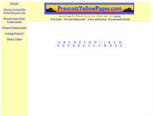 Tablet Screenshot of prescottyellowpages.com